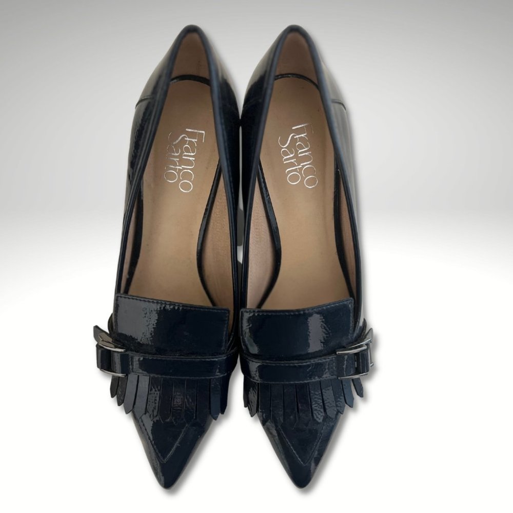 Franco Sarto Navy Blue Loafers Size 8.5